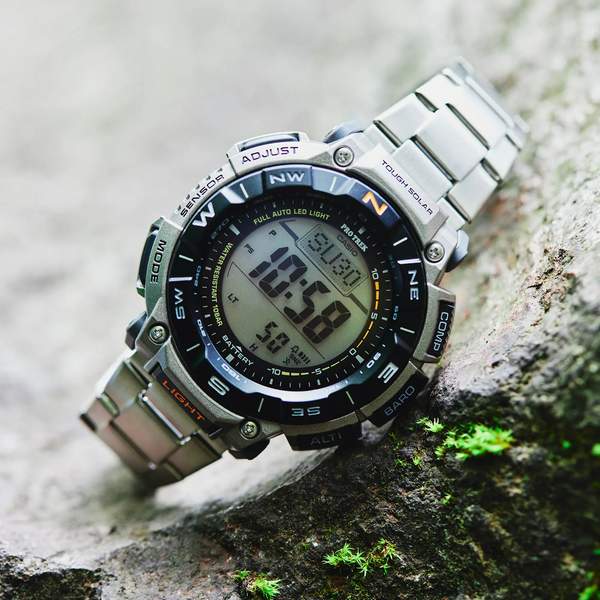 Casio 卡西欧 Pro Trek系列 PRG-340T-7CR 三重感应 太阳能登山表1364元