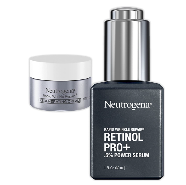 Neutrogena 露得清 极速抗皱系列旅行套装(视黄醇Pro+5%能量精华30mL+再生霜15mL)222元