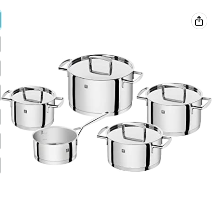 Zwilling 双立人 Passion系列 不锈钢锅具5件套1163.87元