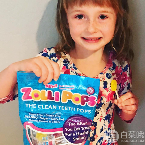 入榜福布斯健康食品，Zollipops 祖莉 清洁牙齿棒棒糖 150支罐装244.52元