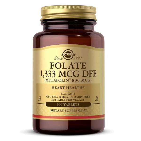 Solgar Metafolin®活性叶酸片800mcg*100粒新低87元