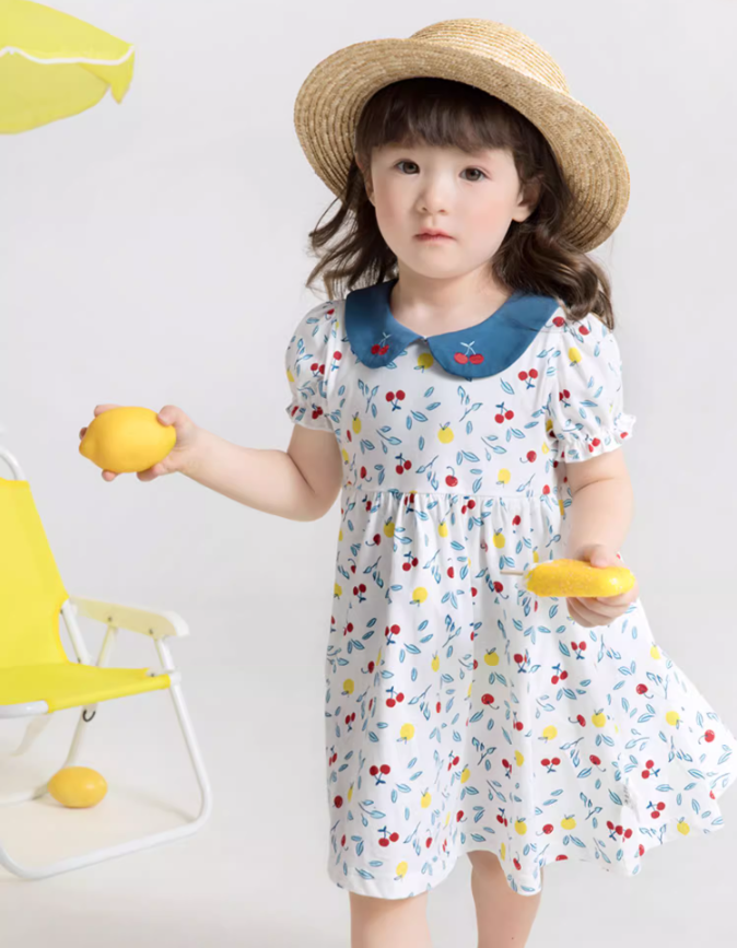 Jellybaby 杰里贝比 2023夏款女童纯棉碎花连衣裙（73~130码）多款69.9元包邮（需领券）