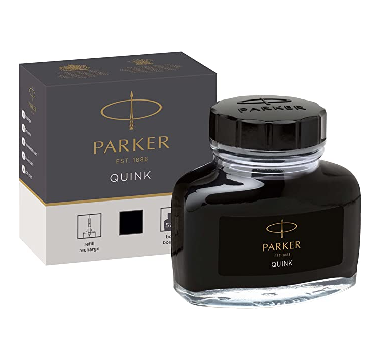 销量第一！Parker 派克 QUINK 速干非碳素 黑色墨水57ml44.84元