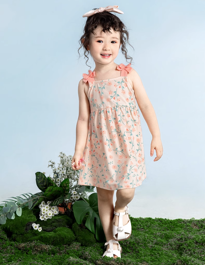 Jellybaby 杰里贝比 2023夏款女童纯棉碎花连衣裙（73~130码）多款69.9元包邮（需领券）