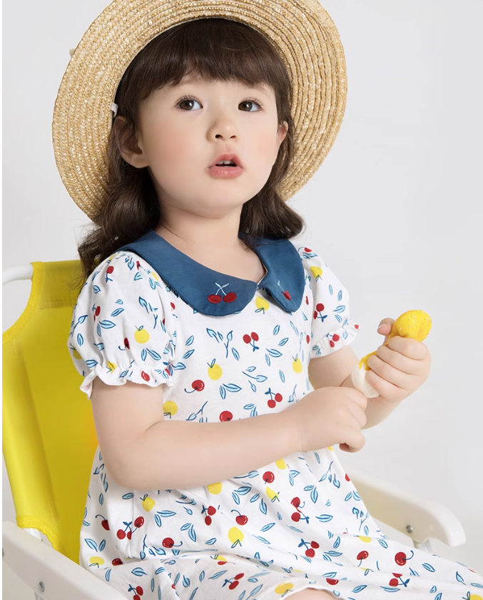 Jellybaby 杰里贝比 2023夏款女童纯棉碎花连衣裙（73~130码）多款69.9元包邮（需领券）