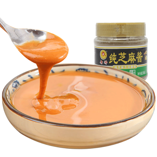 地道武汉味，七姊 纯芝麻酱 200g*2瓶30元包邮（需领券）