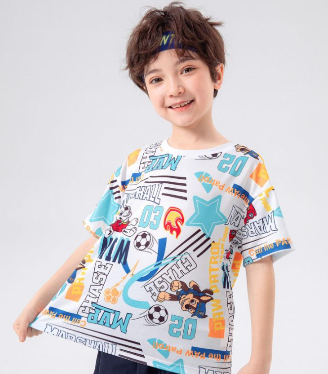 PAW PATROL 汪汪队立大功 男童印花短袖T恤 105~140cm码 多色29.9元包邮（需领券）