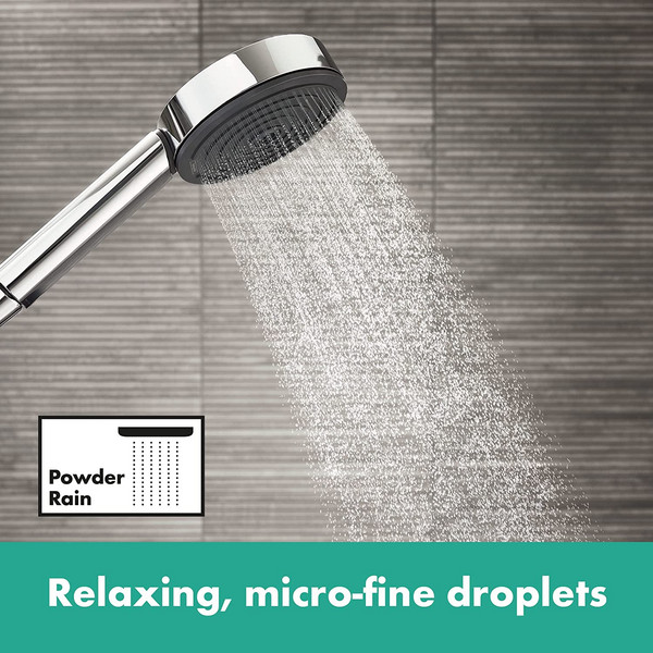 Hansgrohe 汉斯格雅 Pulsify Select S 沛适飞系列 3速节水型手持花洒套装（带1.6m软管+支架）379.73元（Prime会员92折）