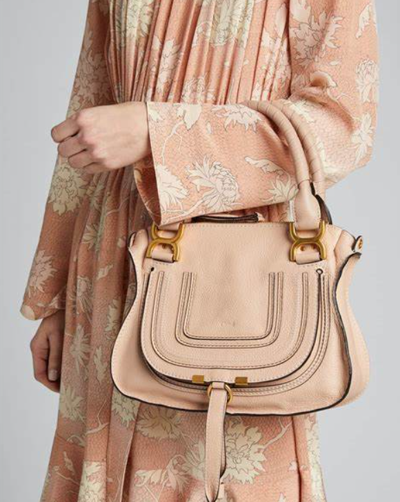 <span>直降￥580！</span>Chloé 蔻依 Marcie 小号小牛皮手提包CHC17WS928161 两色新低5495元（官网16900元）