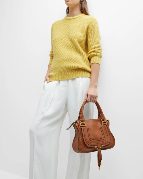 <span>直降￥580！</span>Chloé 蔻依 Marcie 小号小牛皮手提包CHC17WS928161 两色新低5495元（官网16900元）