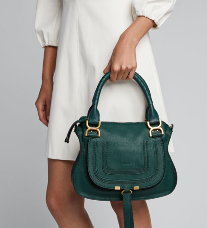 <span>直降￥580！</span>Chloé 蔻依 Marcie 小号小牛皮手提包CHC17WS928161 两色新低5495元（官网16900元）