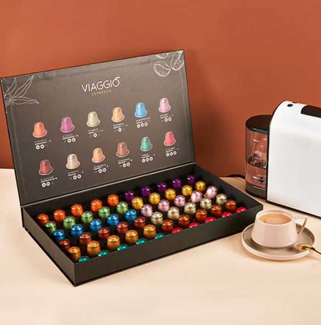 兼容Nespresso，VIAGGIO 西班牙进口 咖啡胶囊礼盒 12口味（60粒）208元包邮（需领券）