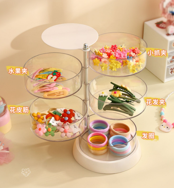 奥奇拉 儿童发饰旋转收纳盒10.8元包邮（需领券）