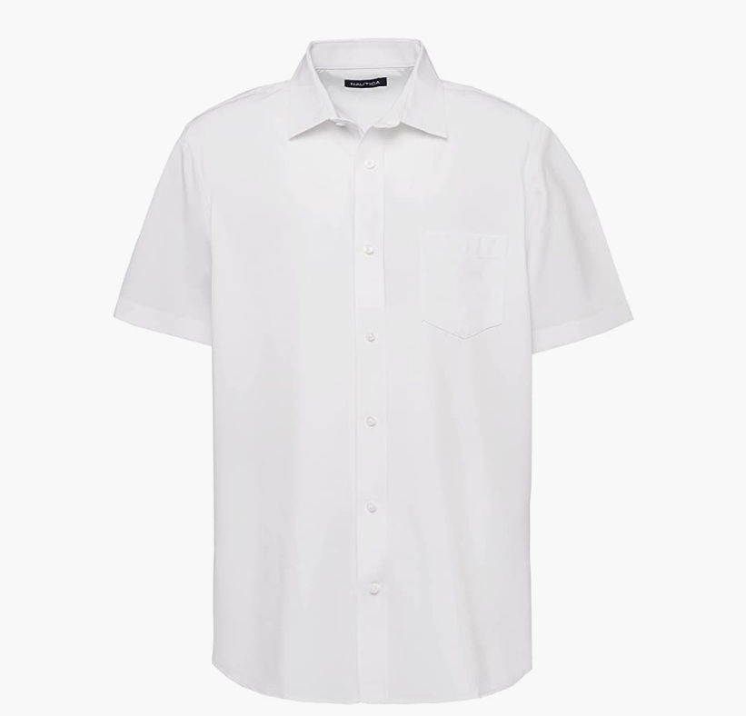 Nautica 诺帝卡 男士纯色短袖衬衫126.73元