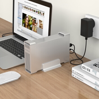 YottaMaster D35-Pro 3.5英寸USB3.0硬盘盒 银色 图2
