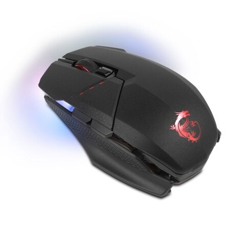 限地区： MSI 微星 GM70 RGB 双模无线鼠标 图1