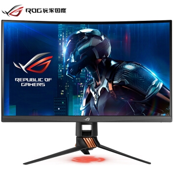 ASUS 华硕 ROG 玩家国度 PG27VQ 电竞显示器（165Hz、G-Sync、1800R、RGB） 图1