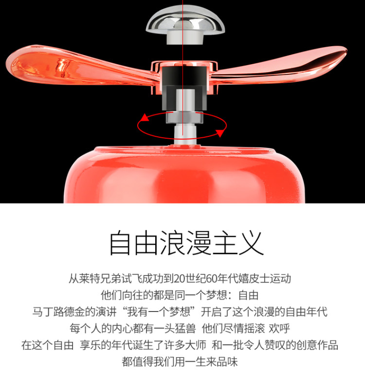 车载香水出风口汽车小风扇 图3