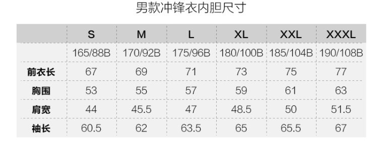 牧高笛 男女款 XOPT-TECH薄膜  三合一冲锋衣 防水透气 图13