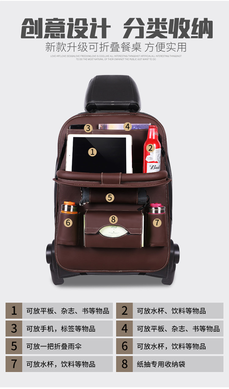 车载椅背多功能收纳袋 图4
