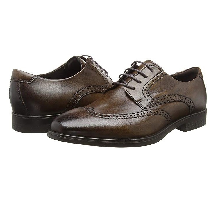 中亚Prime会员、限尺码： ECCO 爱步 男士 Melbourne Wingtip 系带牛津鞋 图1
