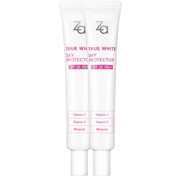 Za 姬芮 新能真皙美白隔离霜 35g*2+防晒SPF26+ 隔离霜35g+ 卸妆油 30ml+ 透亮3件套 图1