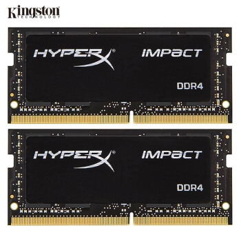 Kingston 金士顿 骇客神条 Impact系列 16GB（8GB×2） DDR4 2400 笔记本内存条 图1