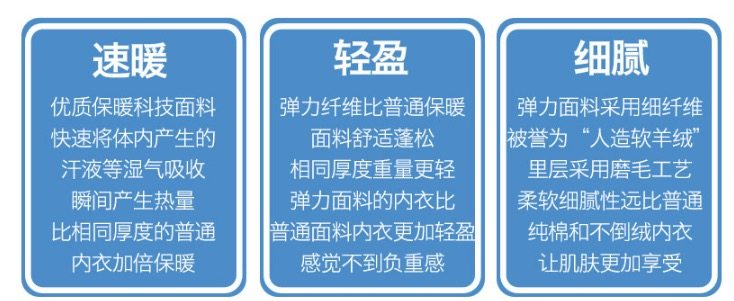 赵文卓代言 男女无痕磨绒 秋衣衣套装 2套装 图4