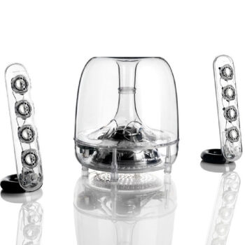 京东PLUS会员： Harman Kardon 哈曼卡顿 SoundSticks III 水晶3代 多媒体音箱 图1