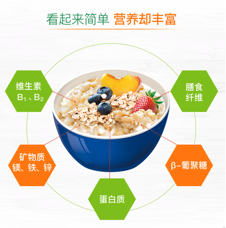 西麦 即食免煮燕麦片 1000g*3袋装 图5