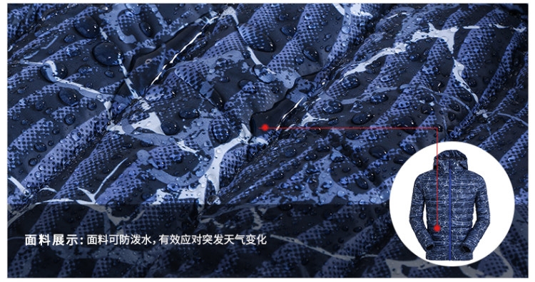 反季清仓 地球科学家 男防风防泼水羽绒服 81克600蓬拒水鹅绒 图12