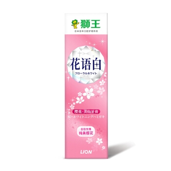 狮王（Lion）花语白樱花美白牙膏140g *6件+凑单品 图4