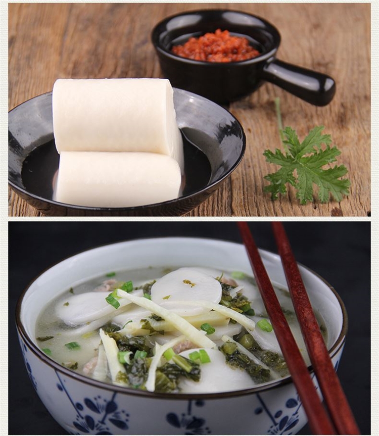 宁波特产 手工水磨年糕条 500g*2袋 图2