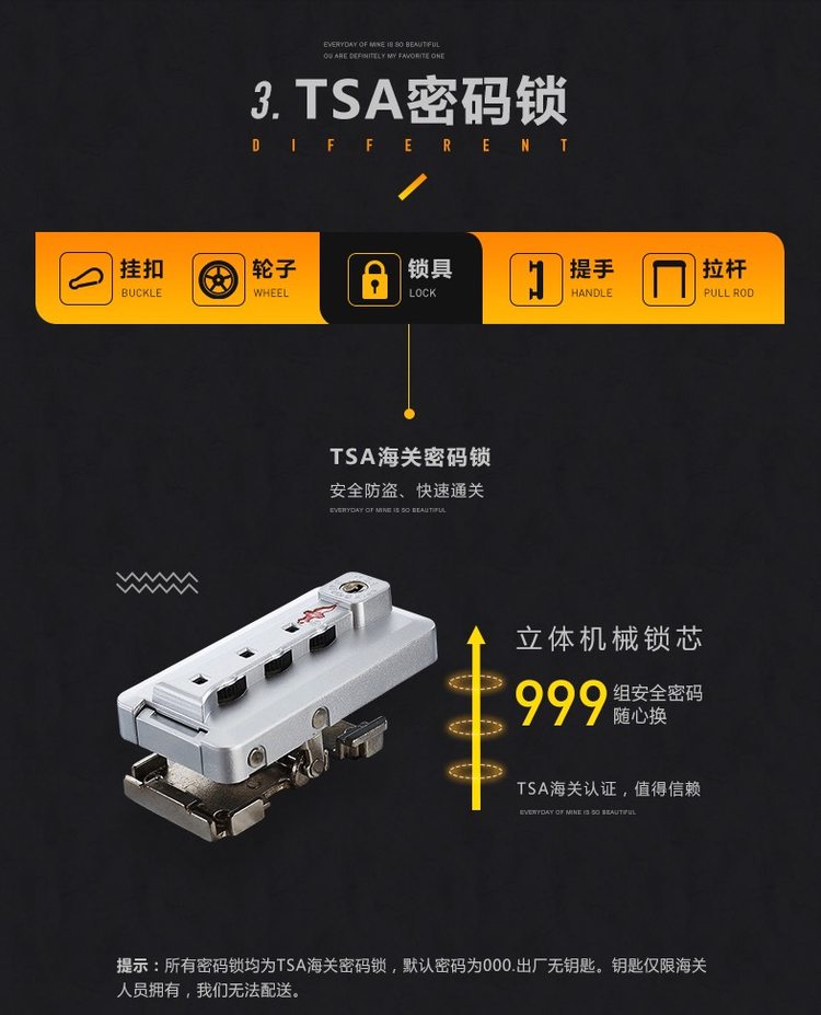 歌莱蒂丝 Gladys 铝框四方款 万向轮拉杆箱 20寸 图9