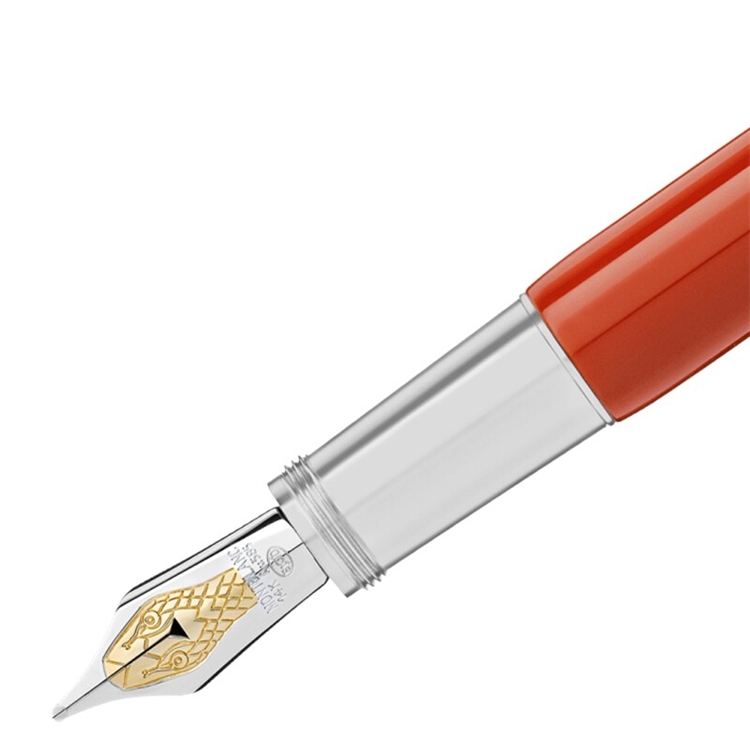 MONTBLANC 万宝龙 传承系列 红色蛇笔 钢笔 F尖 图2