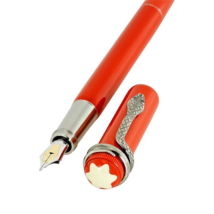MONTBLANC 万宝龙 传承系列 红色蛇笔 钢笔 F尖 图3