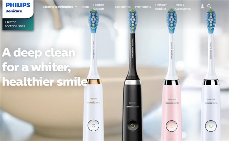 中亚Prime会员： PHILIPS 飞利浦 DiamondClean HX9362/67 声波电动牙刷 金色 图3