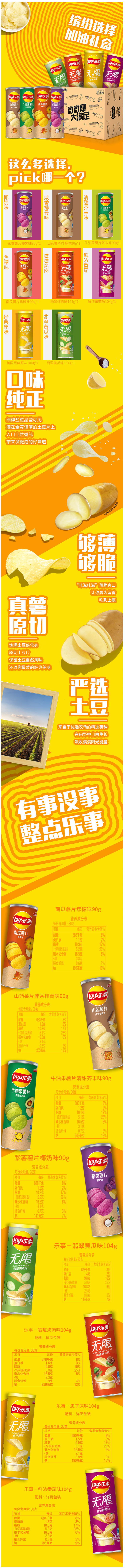 乐事薯片 8口味8罐装组合大礼包 776g 图1
