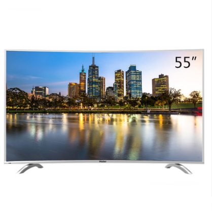 Haier 海尔 LQ55H71 55英寸4K曲面液晶电视 图1