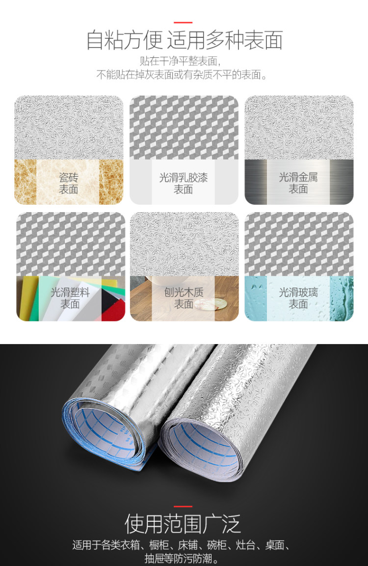 帝德威 自粘厨房防水防油贴纸 图4