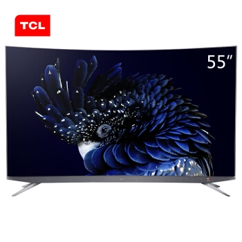 TCL 55Q960C 55英寸 4K 量子点 曲面液晶电视 图1