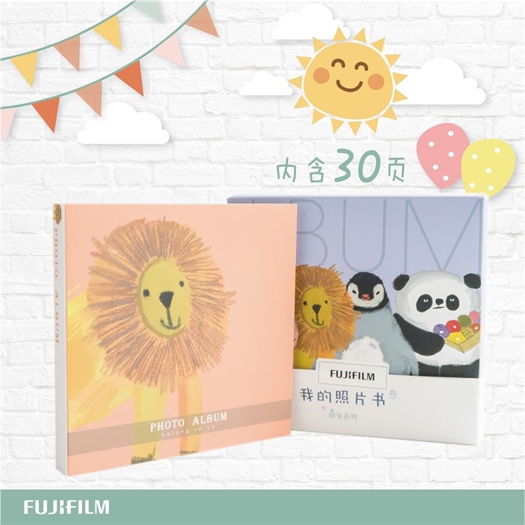 FUJIFILM 富士 照片书冲印 6英寸正方形 30页 绒面相纸 图1