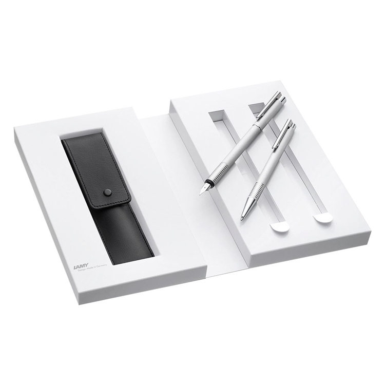 LAMY 凌美 LOGO连环系列 钢笔+圆珠笔 礼盒装 图1