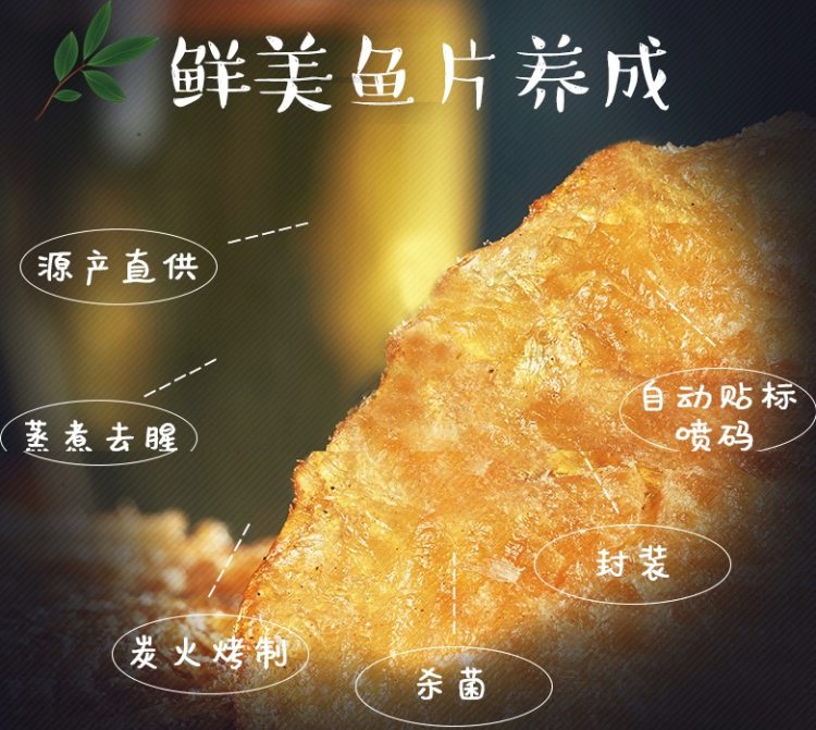 山东特产 金鹏 即食碳烤鳕鱼片 500g 图2
