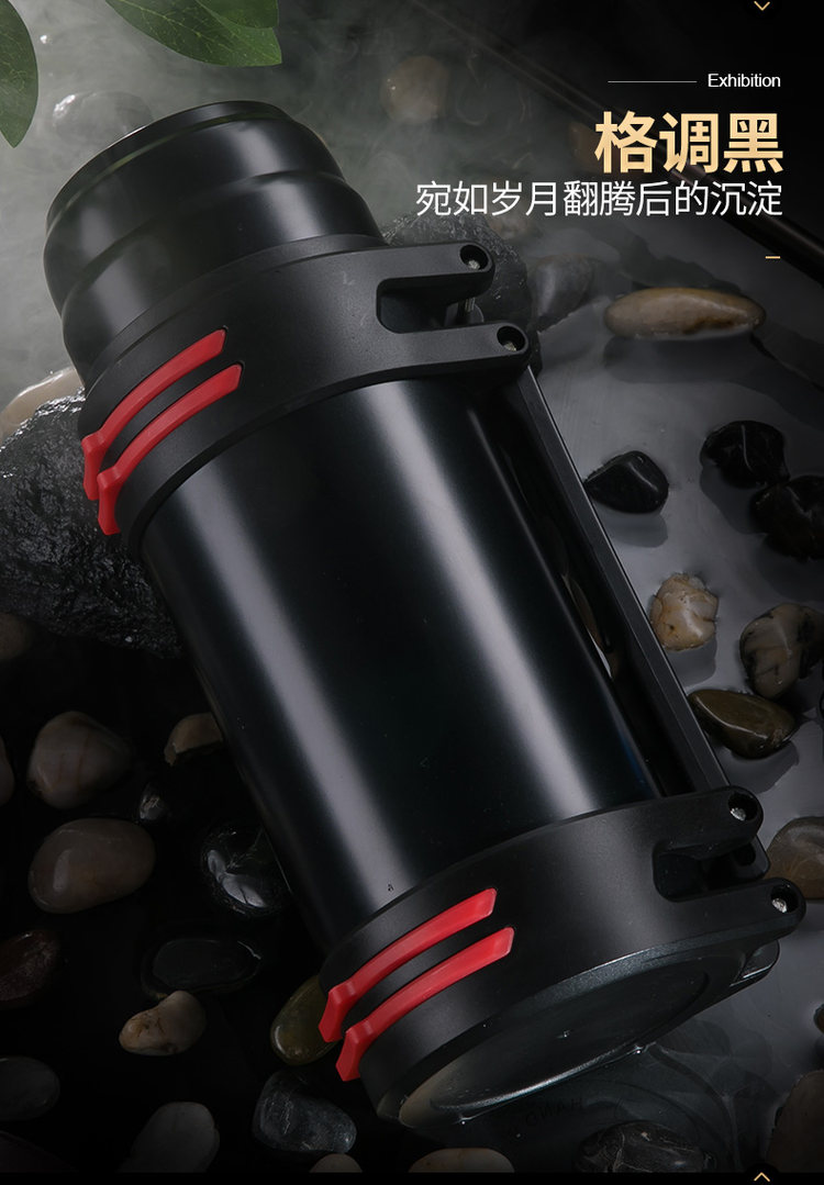 古琦 不锈钢大容量保温壶1200ML 图3