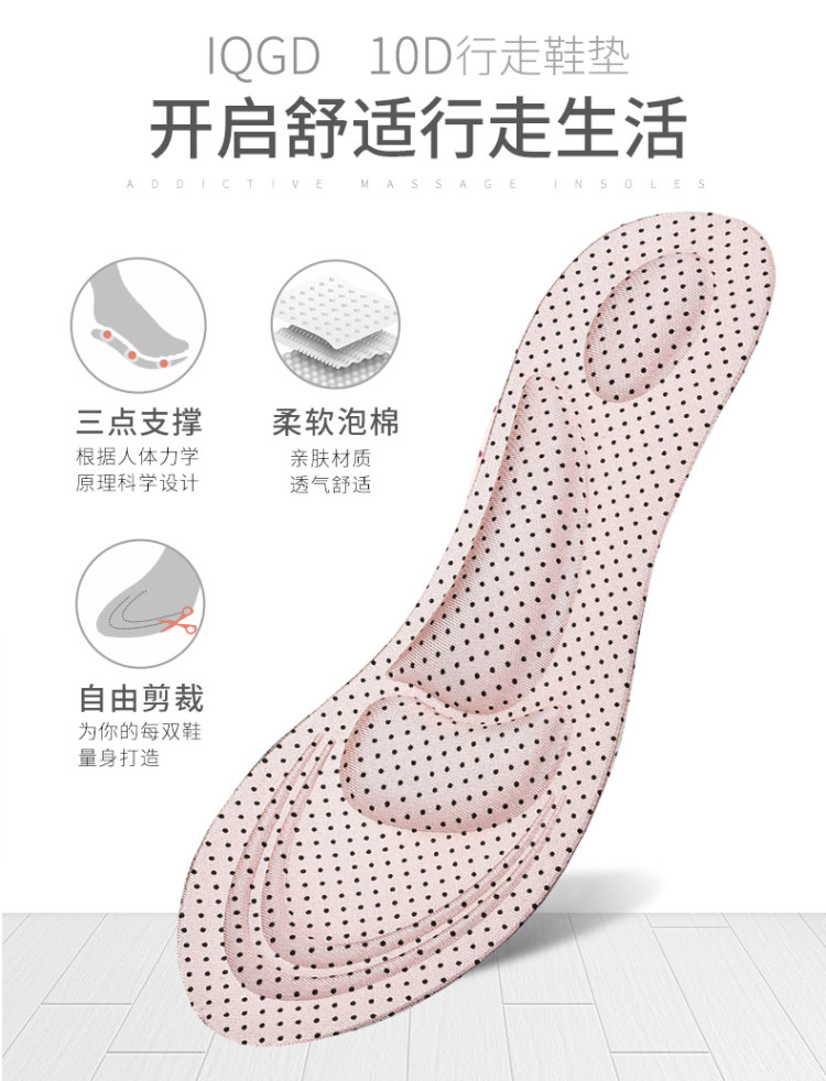 4D按摩减震鞋垫 2双 图1