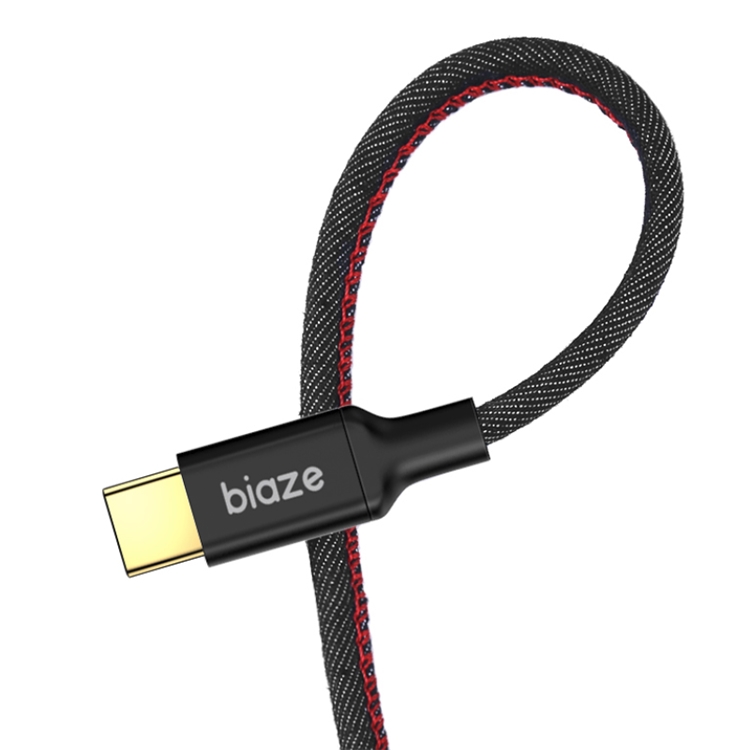 Biaze 毕亚兹 K66 5A快充 Type-C数据线 （牛仔黑、1.88米） 图5