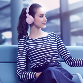 双11预售: JBL TUNE 600BTNC 头戴式蓝牙无线耳机 樱花粉 图5
