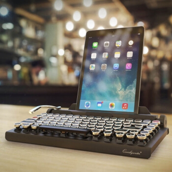 京东京造&Qwerkywriter 2代 复古打字机 蓝牙无线机械键盘 84键 Cherry青轴 图2