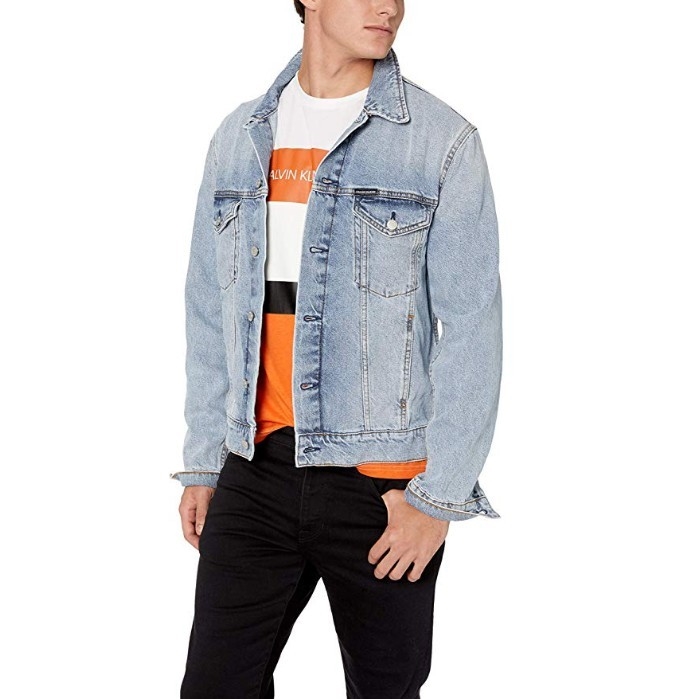 Calvin Klein JEANS 男式机车夹克 图1